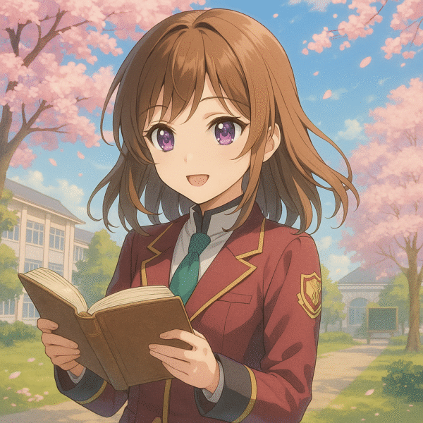 春風の学園で、れいか姫は仲間と出会う。 言葉の魔法が花開き、思考の翼がひろがっていく。 時に迷いながらも、努力と友情が心を彩り、 彼女の瞳は、未来の夢をまっすぐに見つめはじめる。 🌸 努力の花が咲き、知識が形になるステージ。 📘 英検3〜準2級・数検5〜4級・中学受験レベル。