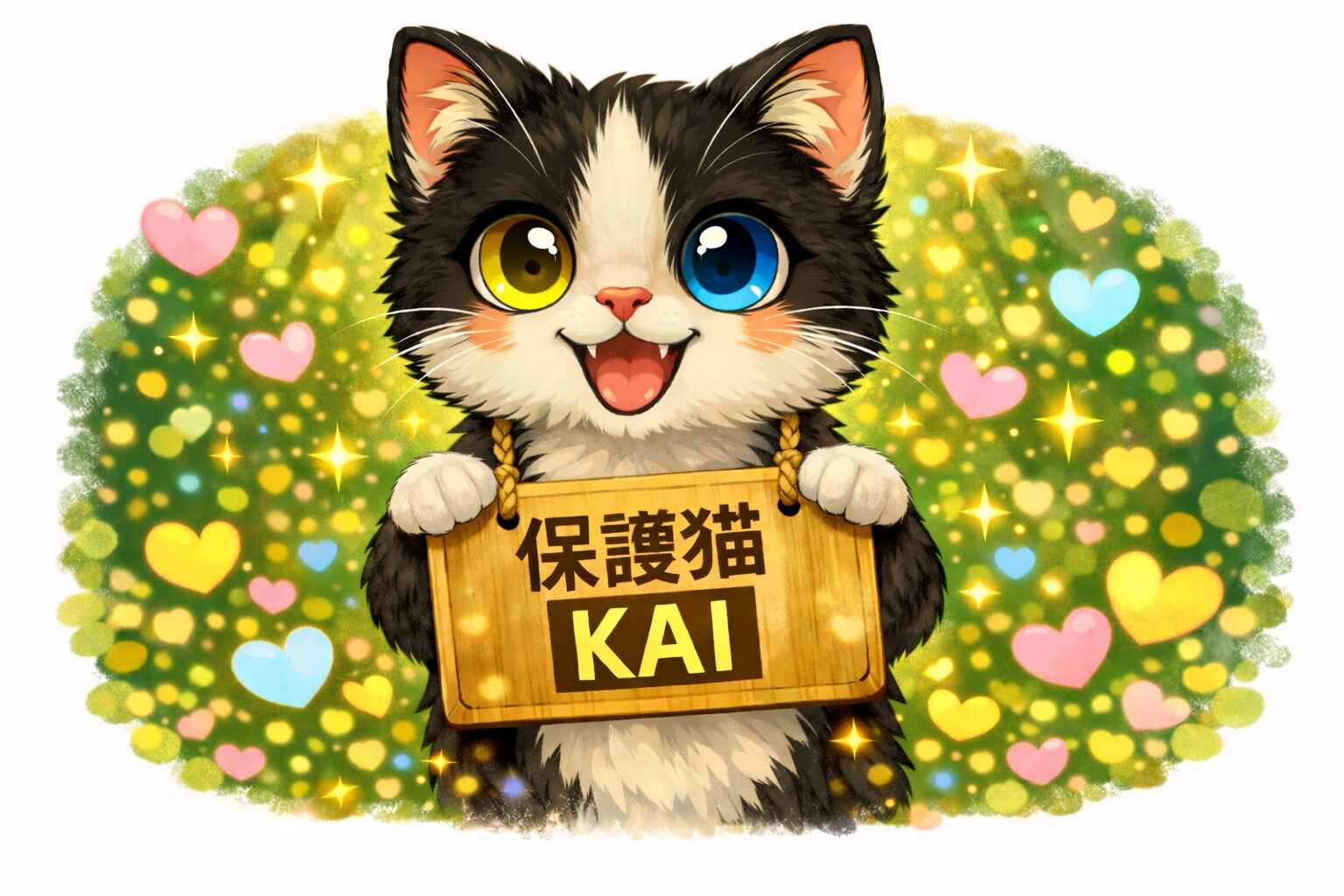 保護猫カイ