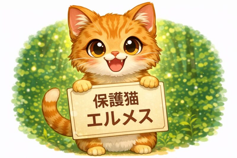 🕊 保護猫エルメス ― 闇の中から光へ導かれたメッセンジャー