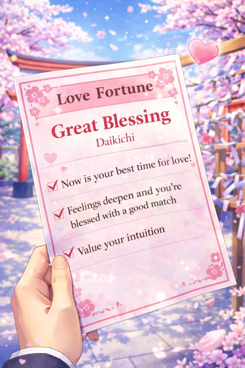 1分で、心が整う。開運おみくじ 　