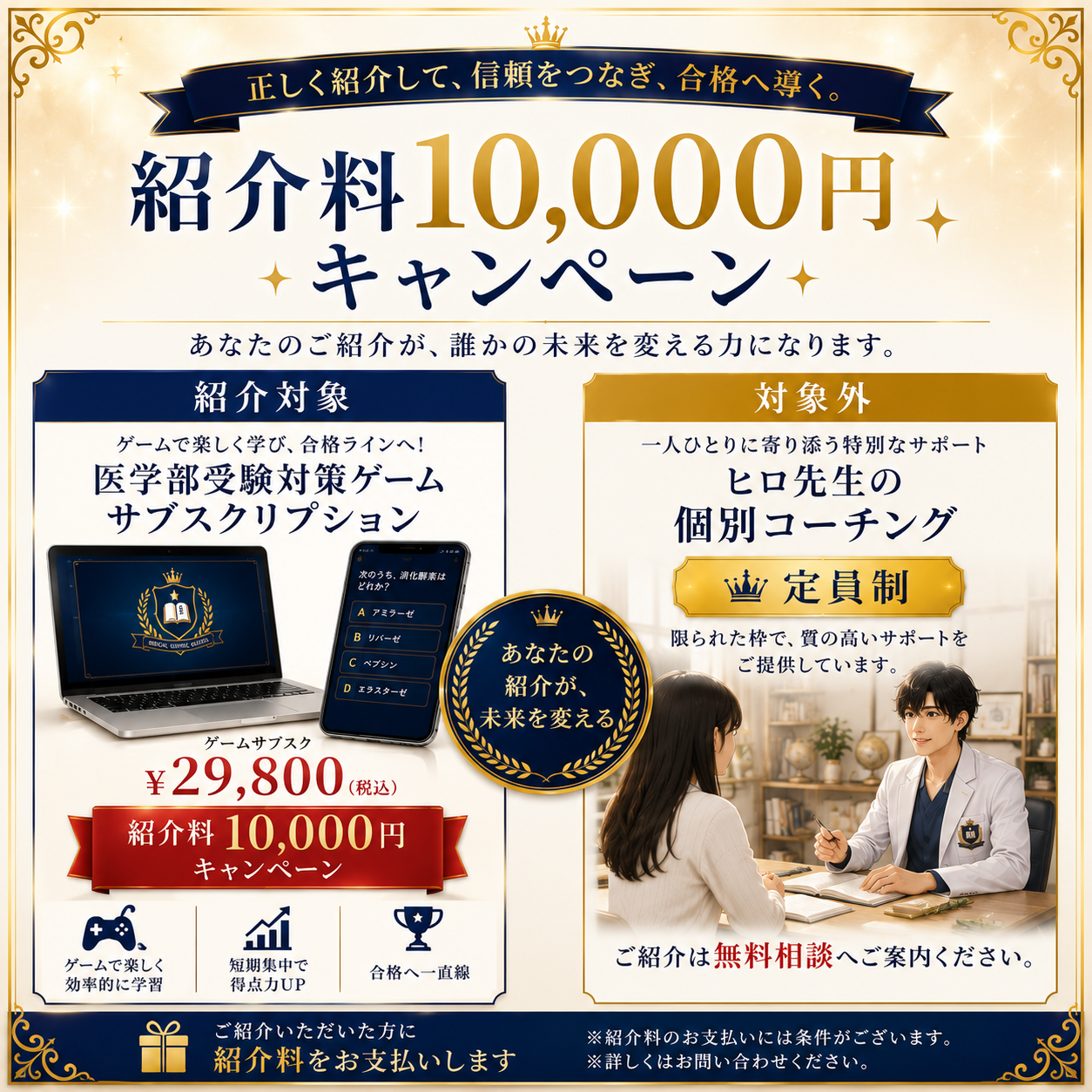 紹介パートナープログラム 紹介料10,000円キャンペーン 詳細はこちら