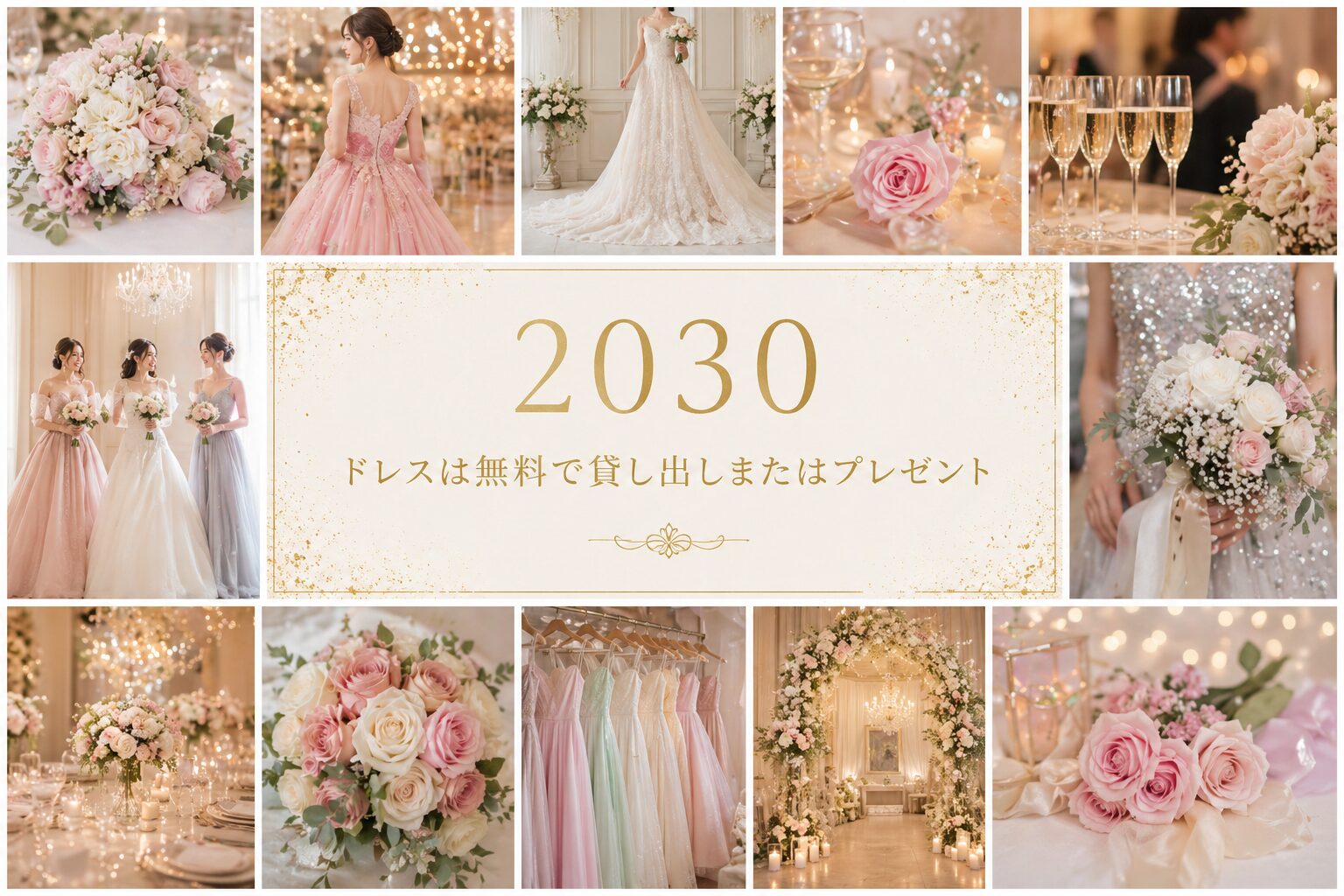 ドレスは貸し出しいたします