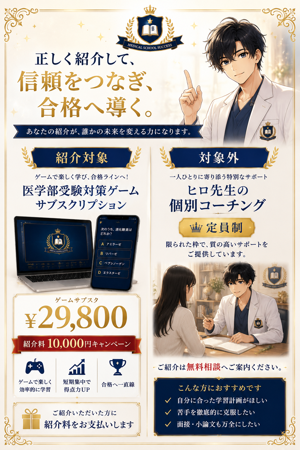 パートナープログラム。紹介料1万円
